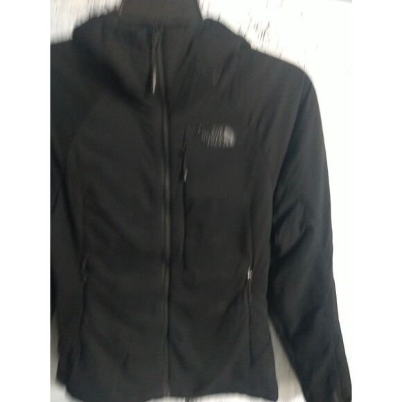 The North Face Hooded Black Zip Up Jacket Black Extra Small - Picture 3 of 8